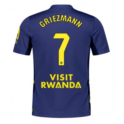 Moški Nogometni dresi Atletico Madrid Antoine Griezmann #7 Gostujoči 2025-26 Kratek Rokav Moški Nogometni dresi Atletico Madrid Antoine Griezmann #7 Gostujoči 2025-26 Kratek Rokav